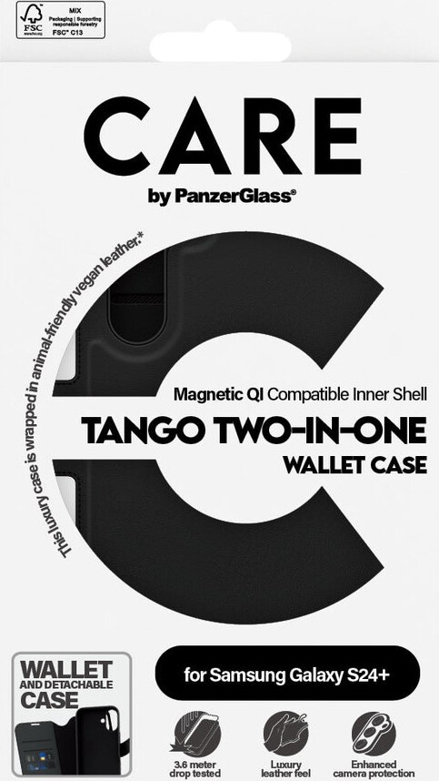 Care By Panzerglass - Samsung S24 - Cover Kortholder - Sort