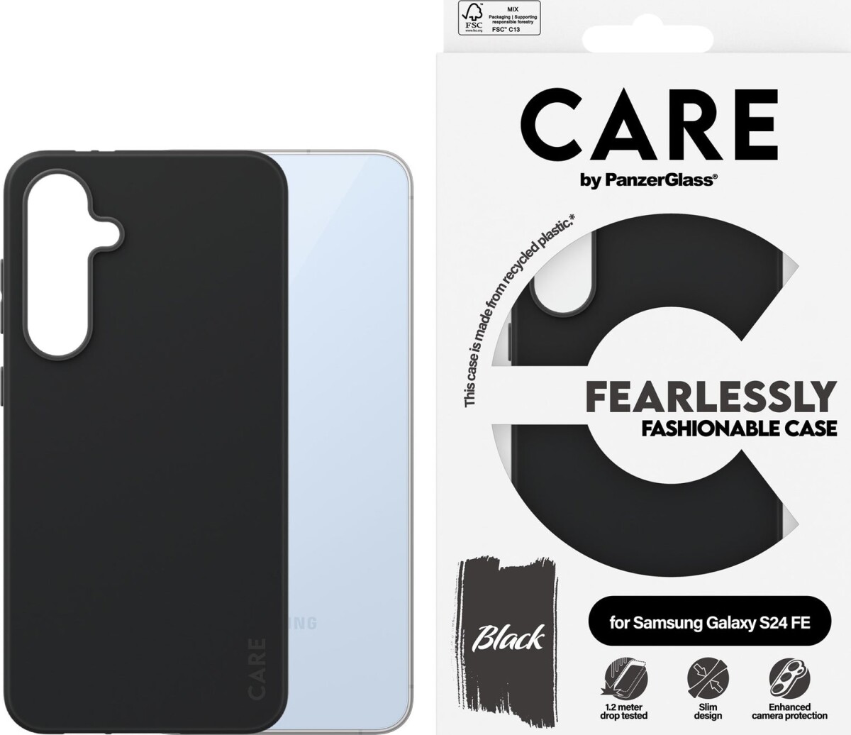 Care By Panzerglass - Samsung Galaxy S23 Fe - Cover - Sort
