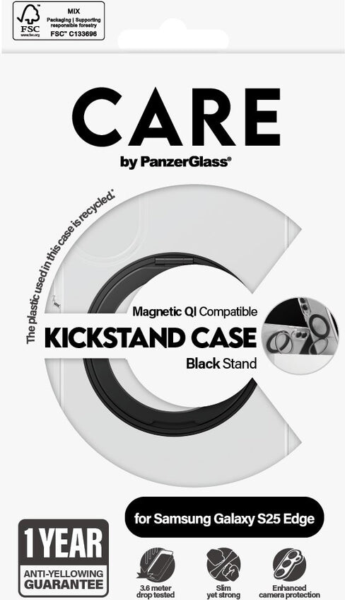 Panzerglass - Qi-Kompatibel Cover - Samsung Galaxy S25 Edge