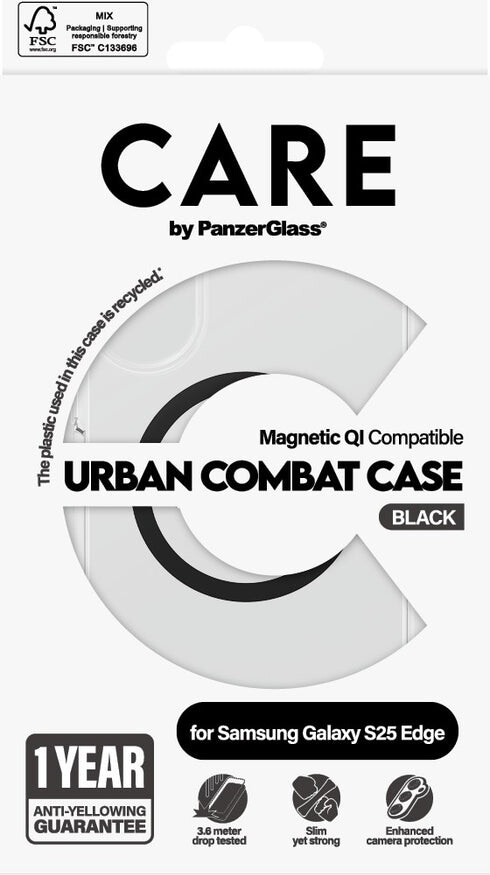 Panzerglass - Qi-Kompatibel Cover - Samsung Galaxy S25 Edge