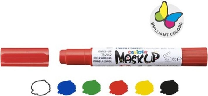 Carioca Mask Up - Ansigtsmaling - 6 Farver