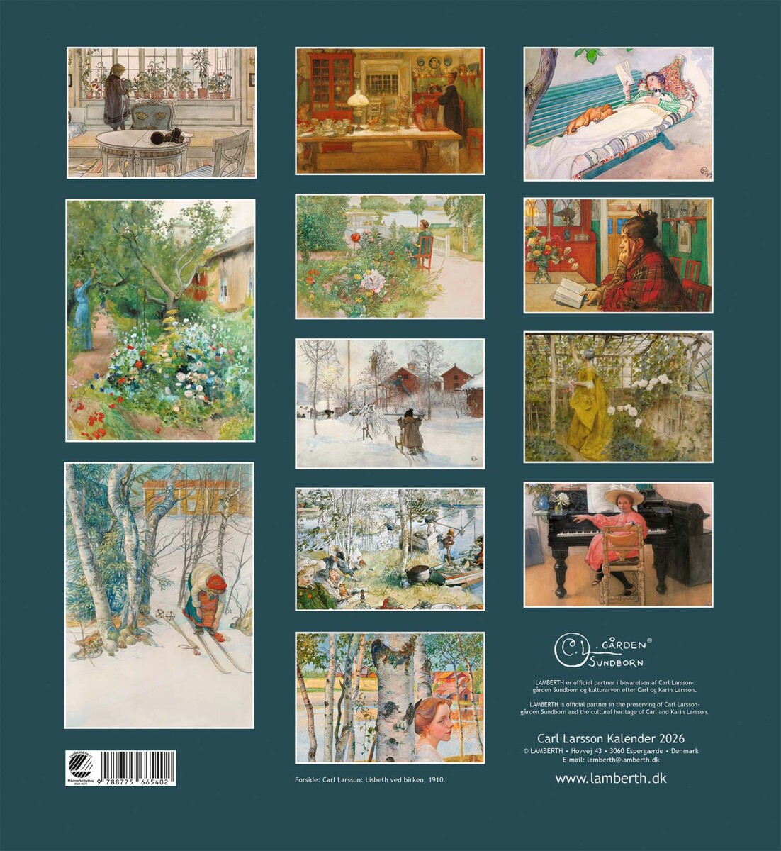 Carl Larsson - Kalender 2026