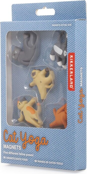 Kikkerland - Katte Magneter - Yoga - 5 Stk