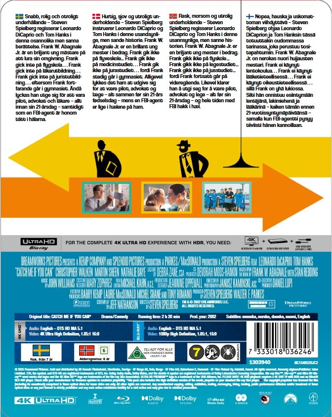 Catch Me If You Can - Steelbook