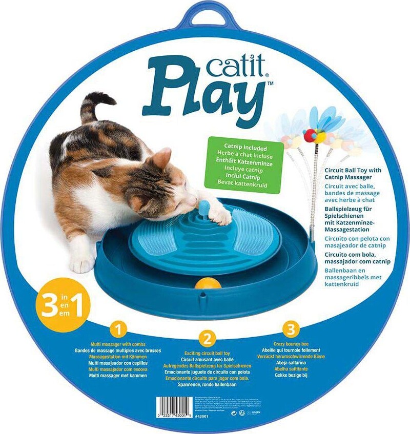 Catit - Play N Scratch Massage - Blå