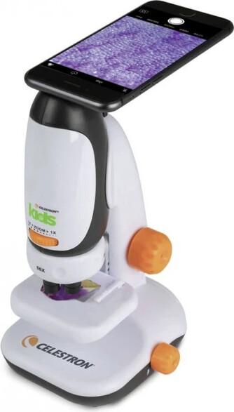 Mikroskop Til Børn Med Smartphone Adapter - Celestron