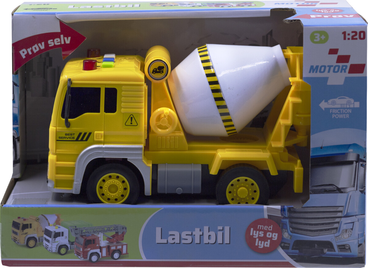 Cementblander Legetøj Med Lys Og Lyd - Gul - 18 Cm