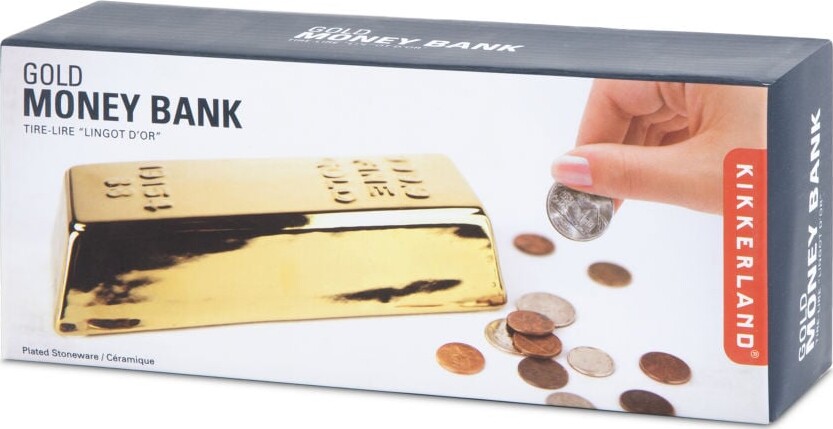 Kikkerland - Guldbar Sparebøsse | Se tilbud og køb på Gucca.dk
