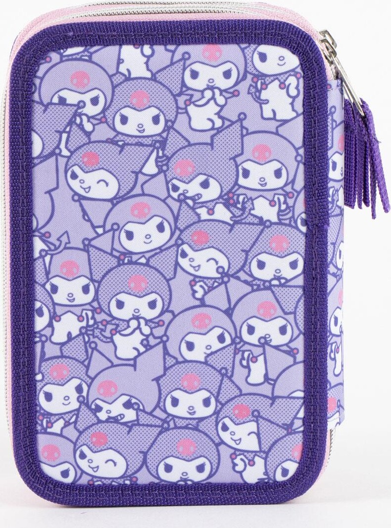 Hello Kitty - Penalhus Med Indhold - 2 Rum - Kuromi - Cerda