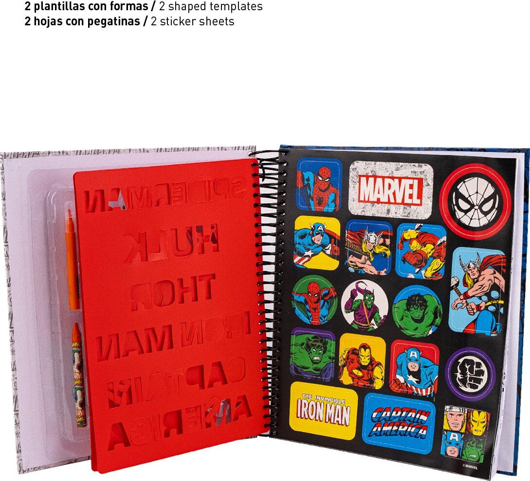 Cerda - Super Farverigt Aktivitetsalbum Marvel