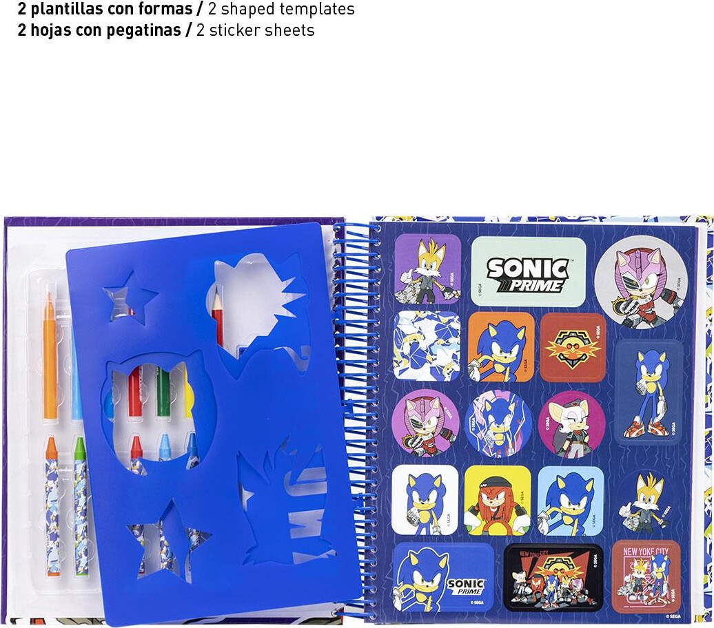 Cerda - Super Farverigt Aktivitetsalbum Sonic Prime