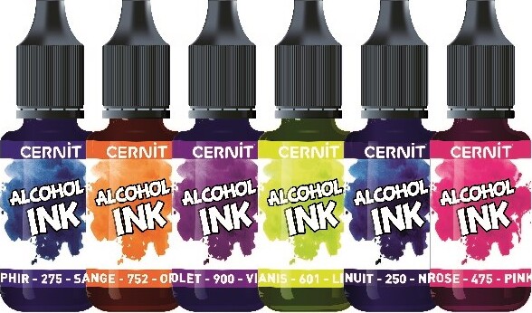 Cernit - Alcohol Ink - 20 Ml - Blå Nat