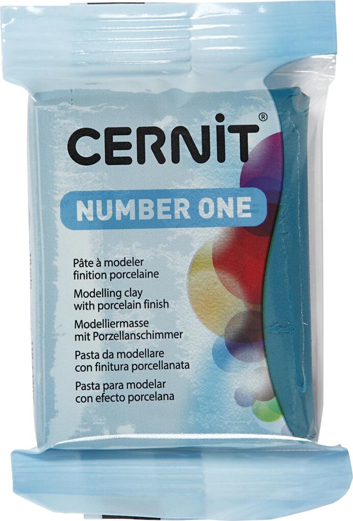 Cernit - Ler - Number One - Blå - 230 - 56 G