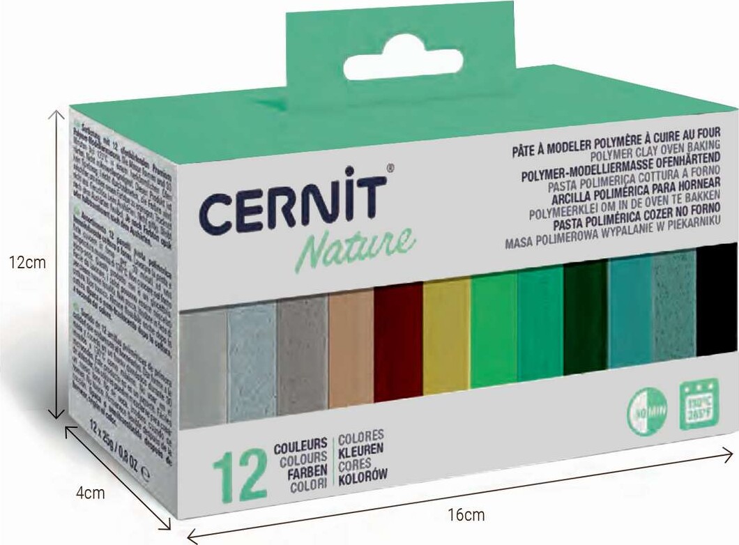 Cernit Gaveæske 12X25G Natur