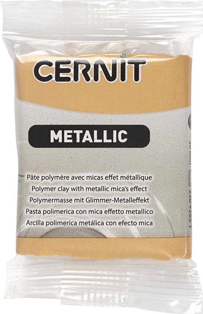 Cernit - Ler - Metallic - Guld - 050 - 56 G