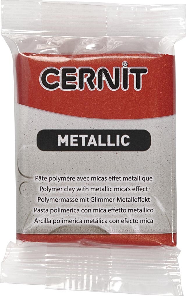 Cernit - Ler - Metallic - Kobber - 057 - 56 G
