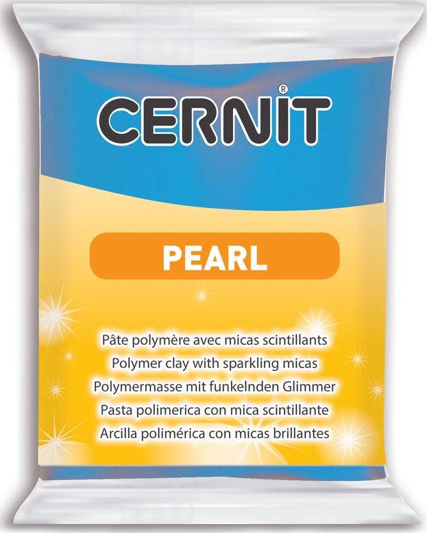 Cernit - Ler - Pearl - Perlemor Blå - 200 - 56 G