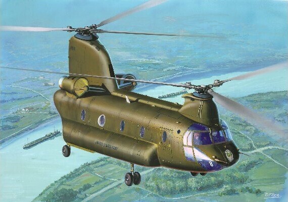 Revell - Chinook Ch-47D Model - 1 144 - Level 4 - 03825