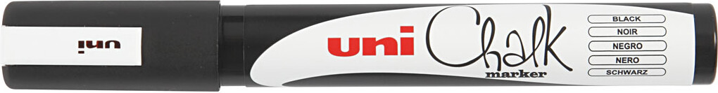 Uni - Chalk Marker - 1 8-2 5 Mm - Sort