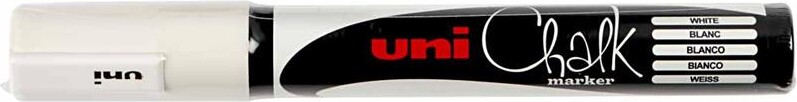 Uni - Chalk Marker - 1 8-2 5 Mm - Hvid