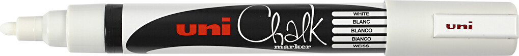 Uni - Chalk Marker - 1 8-2 5 Mm - Hvid