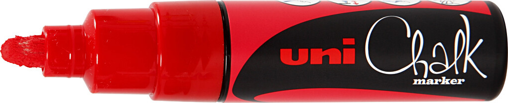 Uni - Chalk Marker - 8 Mm - Rød