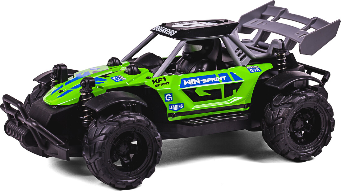 Chaser Rc Wlight 1 18 2 4Ghz 3 7V 500Mah Green - Tec-Toy
