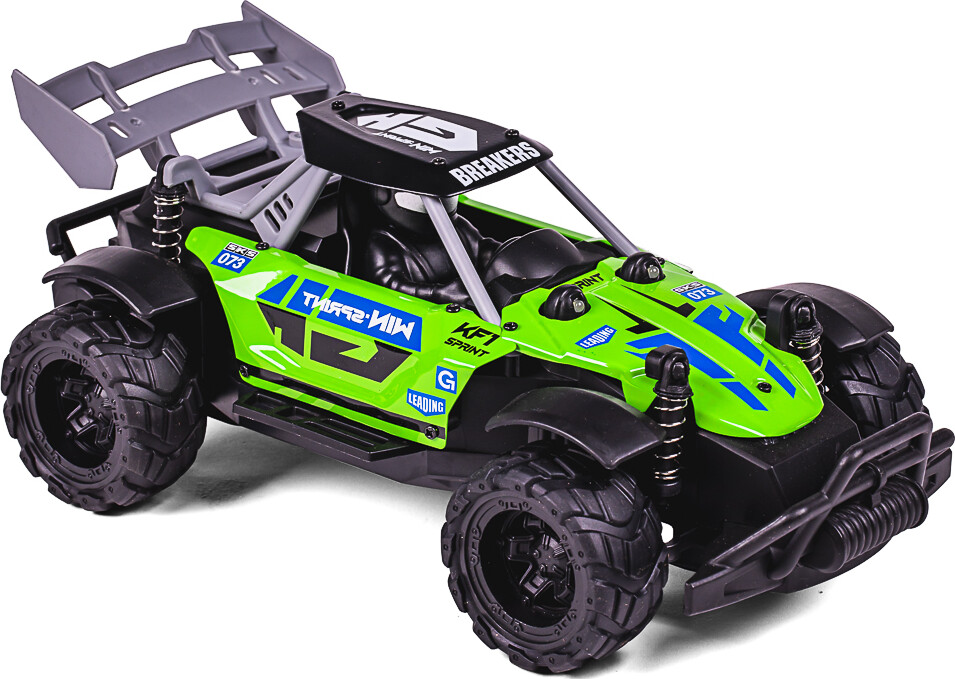 Chaser Rc Wlight 1 18 2 4Ghz 3 7V 500Mah Green - Tec-Toy