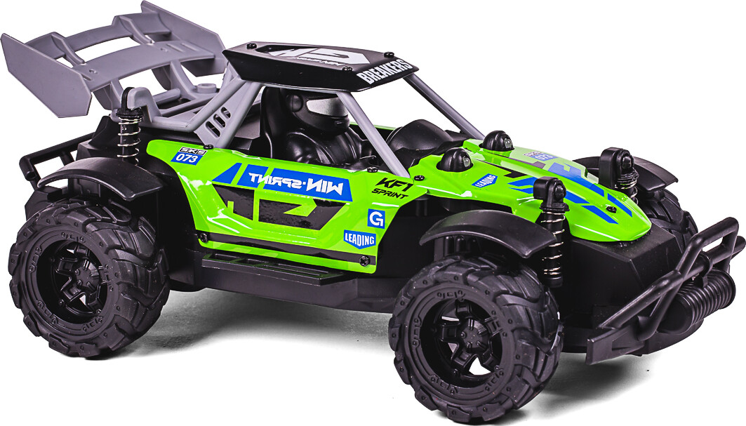 Chaser Rc Wlight 1 18 2 4Ghz 3 7V 500Mah Green - Tec-Toy