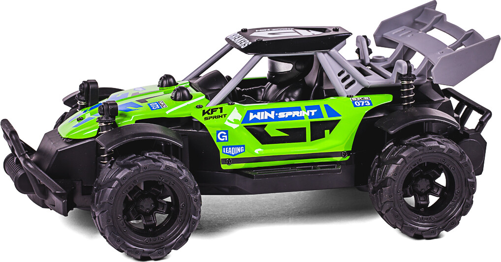 Chaser Rc Wlight 1 18 2 4Ghz 3 7V 500Mah Green - Tec-Toy