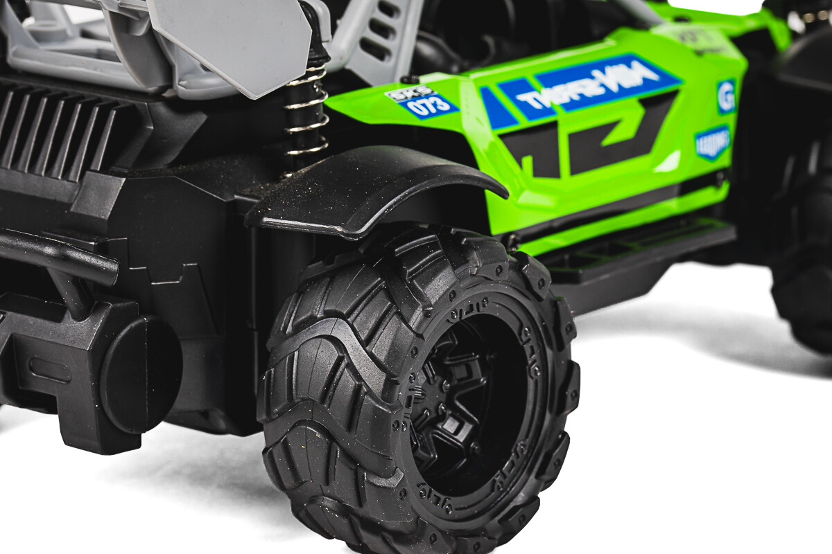 Chaser Rc Wlight 1 18 2 4Ghz 3 7V 500Mah Green - Tec-Toy