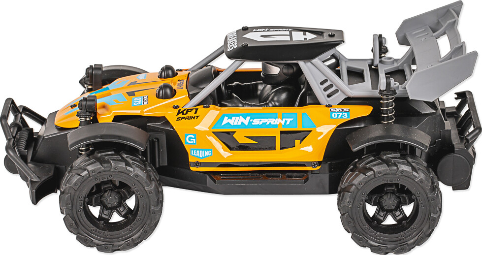 Tec-Toy - Chaser Rc Offroad Bil Med Lys - 1 18 - 2 4Ghz - Orange