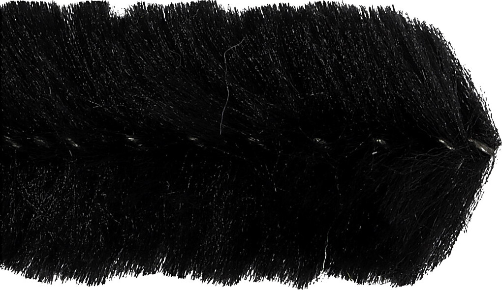 Chenille Piberensere - L 30 Cm - Tykkelse 15 Mm - Sort - 15 Stk