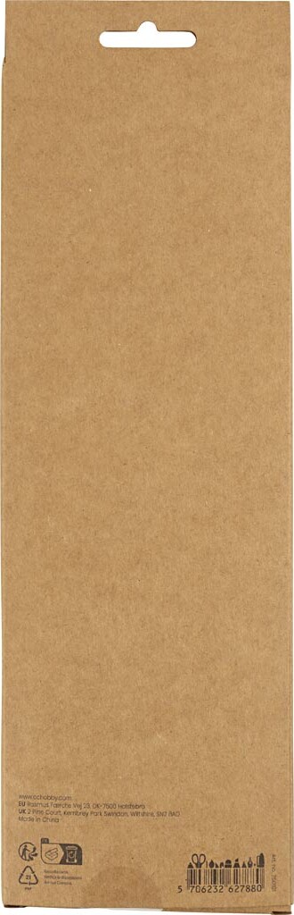 Chenille - L 30 Cm - Tykkelse 4 Mm - Hvid - 50 Stk