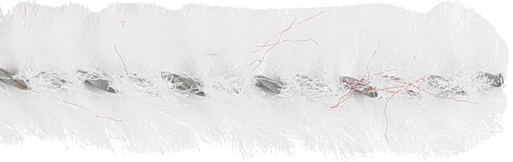 Chenille Piberensere - L 30 Cm - Tykkelse 9 Mm - Hvid - 25 Stk