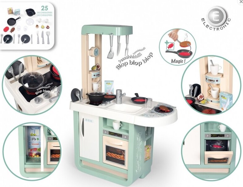 Smoby - Legekøkken Med Tilbehør - Cherry Kitchen