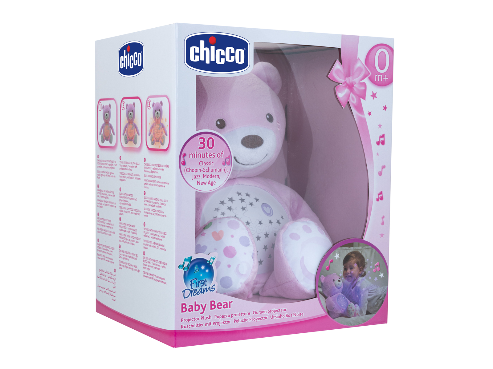 Chicco - Baby Bear Lyserød