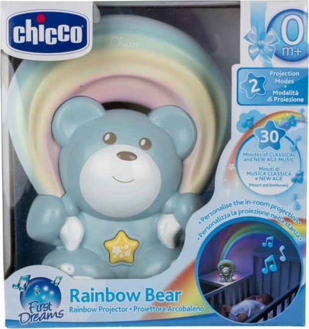 Chicco - Rainbow Bear Lyseblå