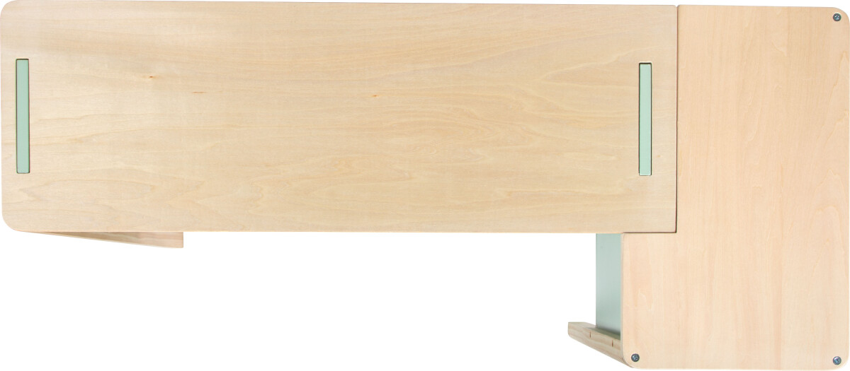 Small Foot - 2-I-1 Legebutik Og Legekøkken Til Børn - Træ - Grøn