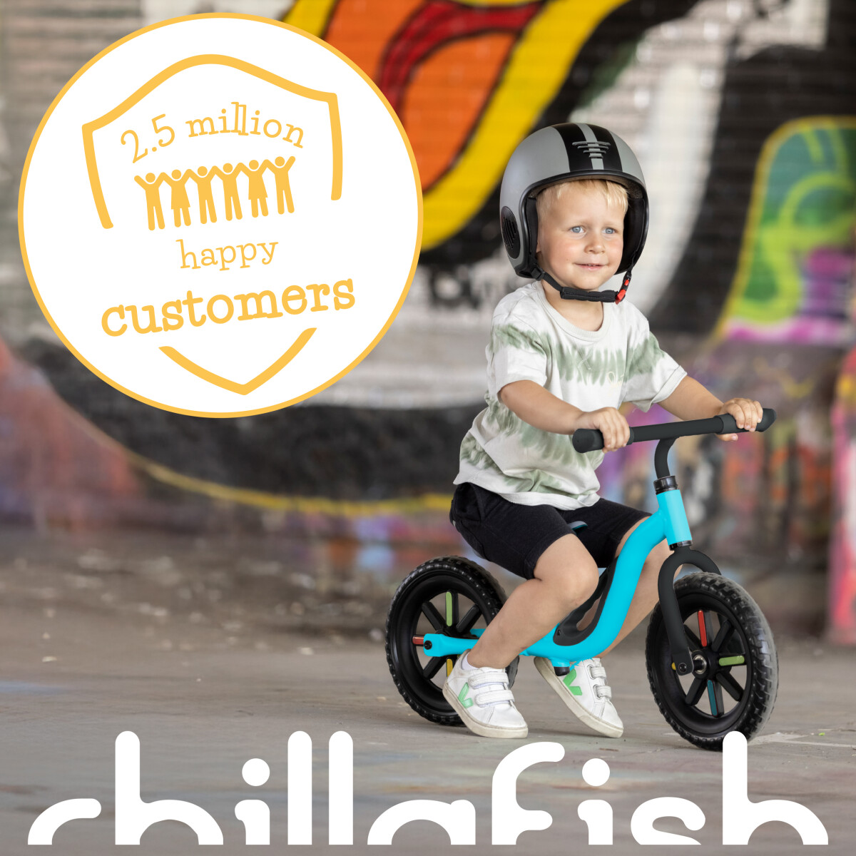 Chillafish - Glow 10 Balance Bike With Light Up Wheels - Sky Cpch02Sky