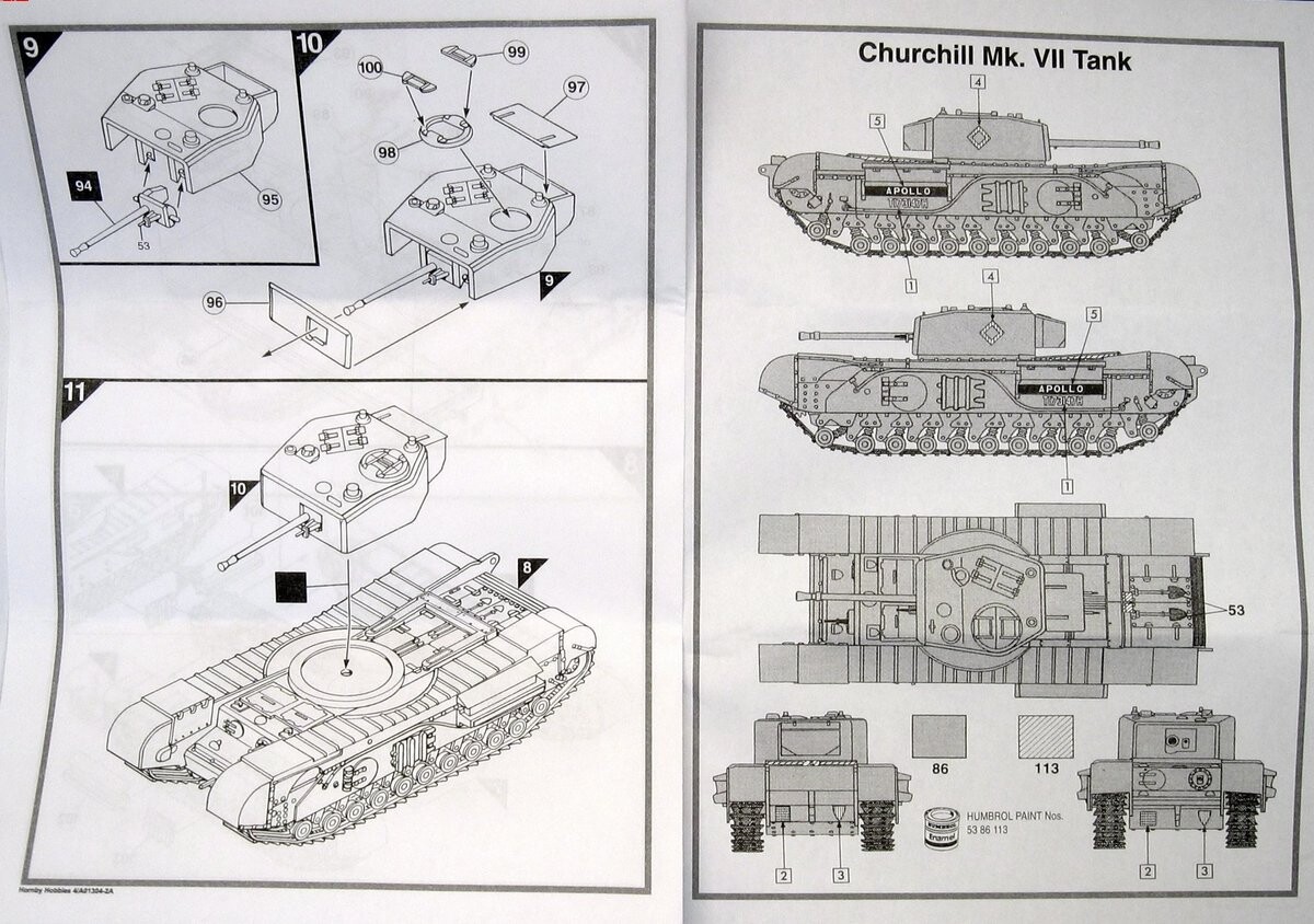 Airfix - Churchill Mk Vii Tank Byggesæt - 1 76 - A01304V