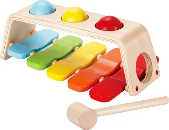 Classic 2-I-1 Xylophone Hammerbænk I Træ