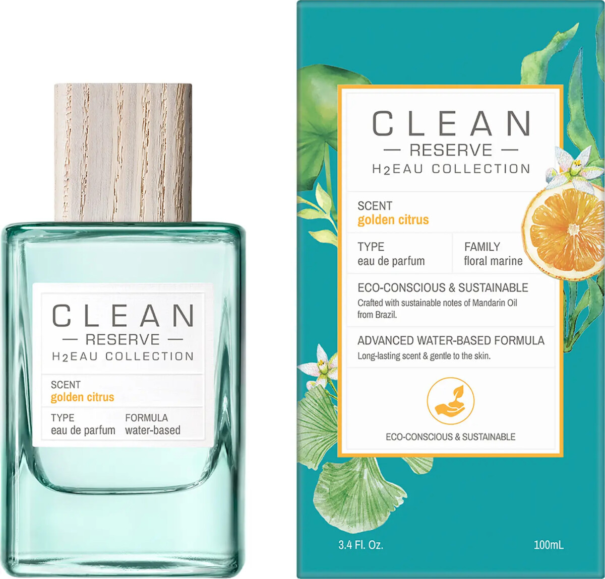 Clean - Reserve H2Eau Golden Citrus Eau De Parfum - 100 Ml