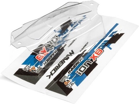Clear Buggy Body With Decals Ion Xb - Mv28072 - Maverick Rc