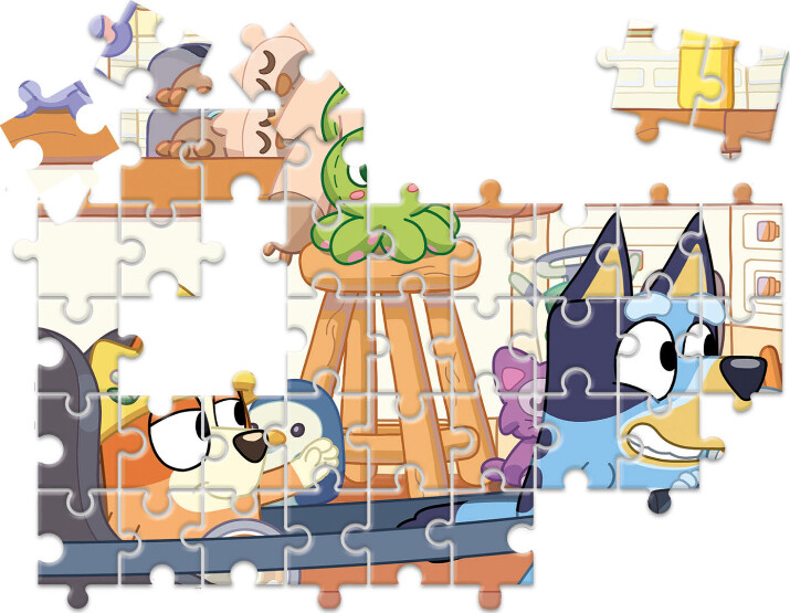 Bluey Puslespil Og Vendespil - Edukit 4-I-1 - Clementoni