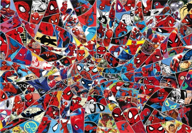 Spider-Man Puslespil - Clementoni - 1000 Brikker - Impossible