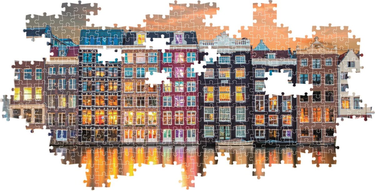 Clementoni Puslespil - Amsterdam - High Quality Panorama - 1000 Brikker