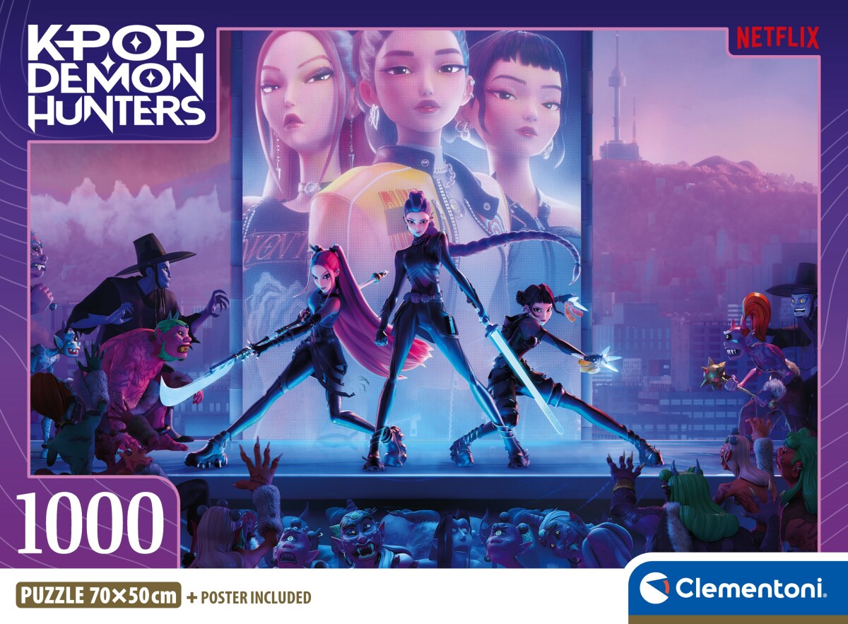 Clementoni - K-Pop Demon Hunters Puzzle - 1000 Brikker