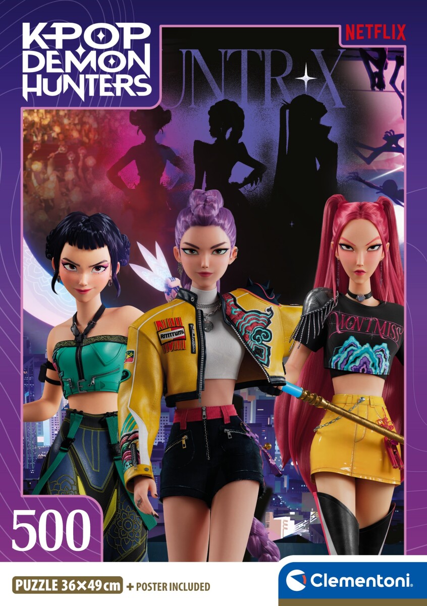 Clementoni - K-Pop Demon Hunters 2 Puzzle - 500 Brikker