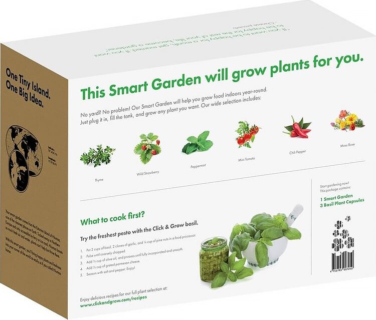 Click And Grow- Smart Garden 3 Start Kit Color White Sgs1Uni